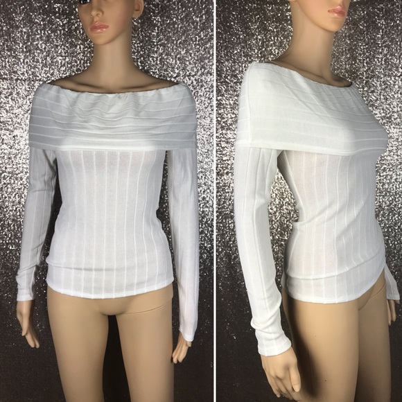 Ivory Off Shoulder Top - Picture 3 of 6